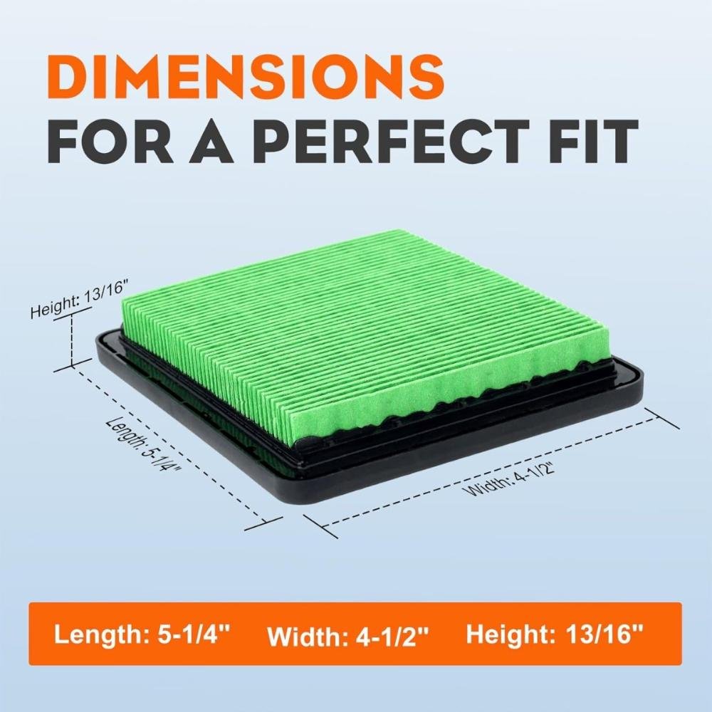 Hipa 17211-ZL8-023 Air Filter for Honda GCV160 GCV190 GC190 GC160 GCV190LA GCV160LA GC135 GCV160A GCV135 GCV190A Engine Replace 17211-ZL8-003 (2 Pack) - Image 2