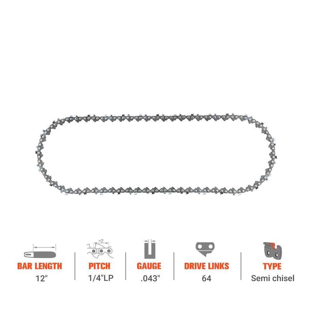 Hipa Standard Chain 1/4 .043" 64 DL 12 Inch For Stihl HT70 HT75 HT100 HT130 MSA160C HT73 MSA160T Chainsaw # 71 PM3 64 - Image 2