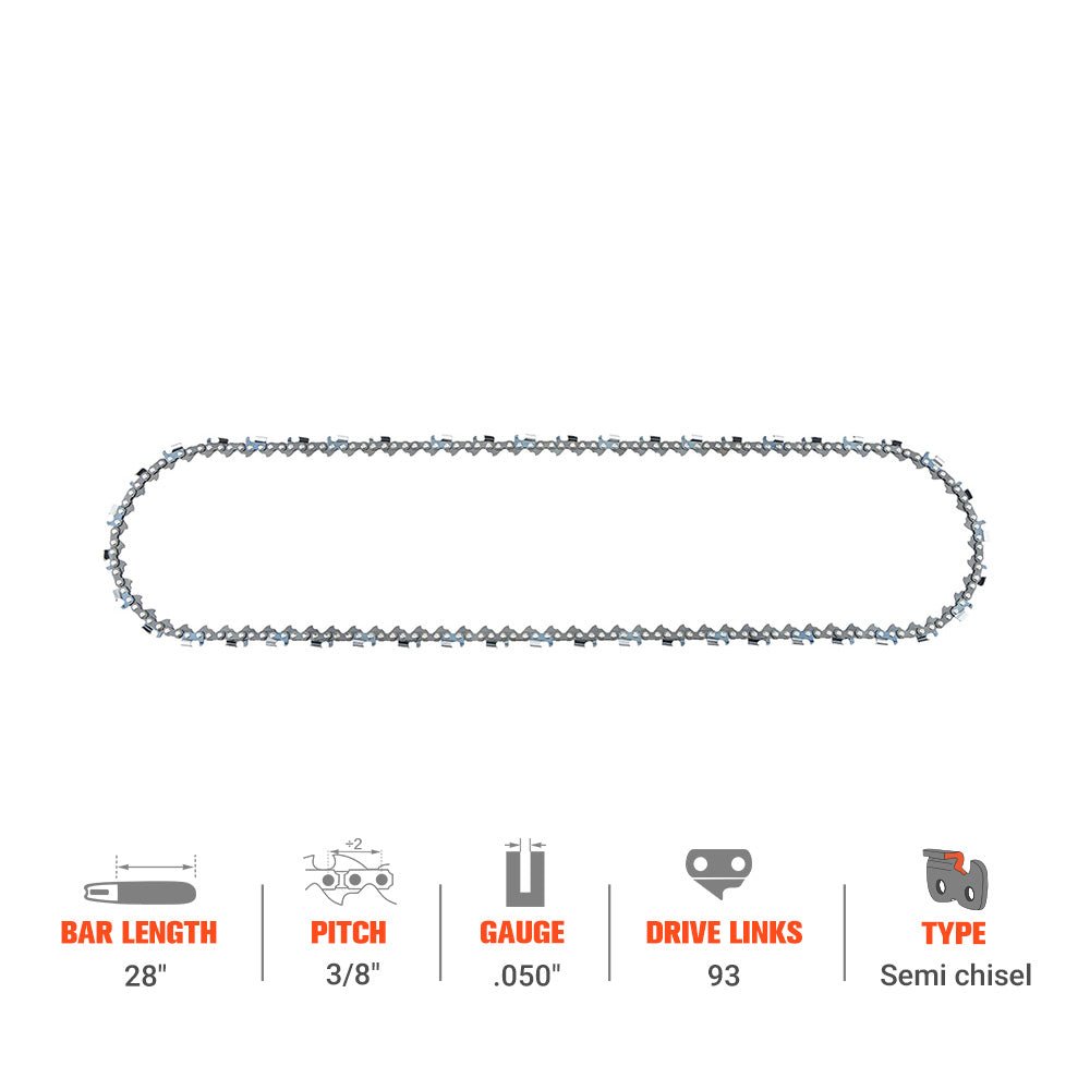 Hipa Chainsaw Chain 3/8" .050" 66 DL 18 Inch For Poulan Craftsman Stihl MS290 029 MS310 MS360 MS390 Chainsaw - Image 2